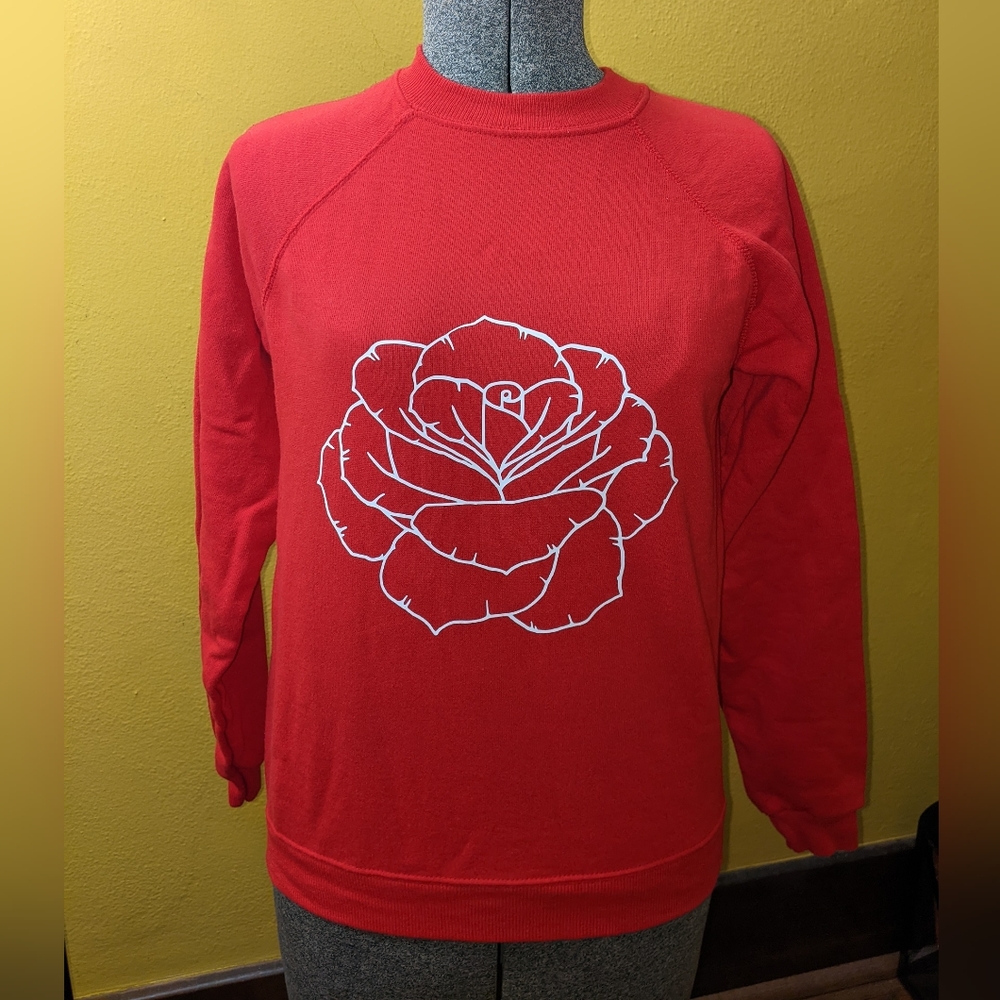 Red Rose Sweatshirt